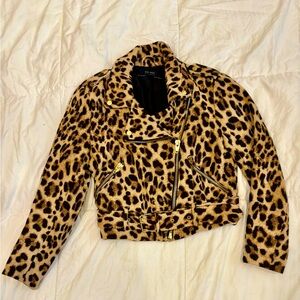 Cheetah bomber jacket